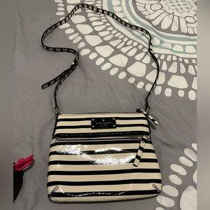 Black and white Kate Spade Patent Leather Purse